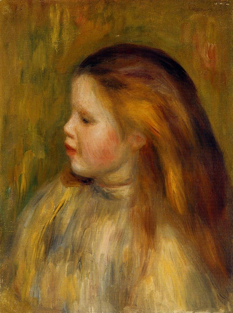 Head of a little girl in profile 1901